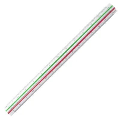 Zdjęcie produktu dla Raylu Paper® - Trójkątne linijki z tworzywa sztucznego z 6 podziałkami, idealne dla studentów