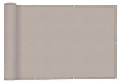 Productafbeelding van Balkonscherm windscherm balkonafdekking - 90 x 600 cm - Taupe