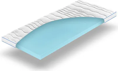 Produktbild von Betten-ABC MaGeTo 2000  Gelschaumtopper mit 5 cm Gesamthöhe 7 cm, waschbarer Bezug, Größe: 180x200