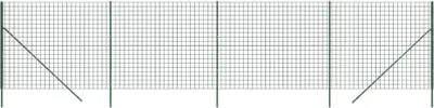 Image de vidaXL Clôture grillagée Vert 1,8x10 m Acier galvanisé