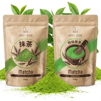 Produktbild von Mary Rose - Matcha Tee Set 2x100g Premium Koch Qualität - Grüner Tee Pulver Aus Hangzhou - Mildes Umami Und Intensiver Geschmack