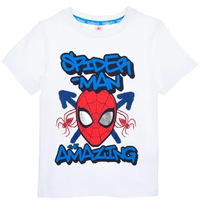 Produktbild von T-Shirt Spider-Man Weiß 104 cm