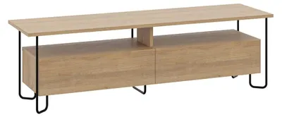 Image de CALICOSY - Meuble TV 2 portes avec pieds en métal L150 cm - DILLY