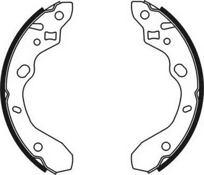 Produktbild von ABE Bremsbackensatz Trommelbremse Hinten für MAZDA 323 F VI (BJ) C03042ABE