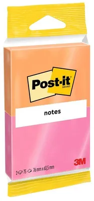Obrázek produktu pro Post-it samolepicí papírky 2 x 75 kusů