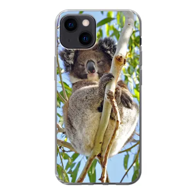 Produktbild von MuchoWow® Handyhülle Schutzhülle Hülle für iPhone 13 mini Koala - Luft - Zweige - Jungen - Mädchen Silikon Softcase Handy Hülle - Softcase