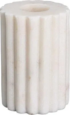 Produktbild von Greengate Kerzenhalter MARBLE Weiß Marmor 7 cm Kerzenständer für 1 Kerze