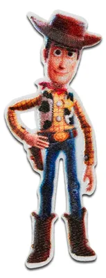 Produktbild von Disney © Toy Story Woody Cowboy - Aufnäher, Bügelbild, Aufbügler, Applikationen, Patches, Flicken, Zum Aufbügeln, Größe: 7,6 x 2,7 cm