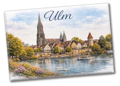 Produktbild von Ulm Metallschild Ulmer Münster Altstadt Donau