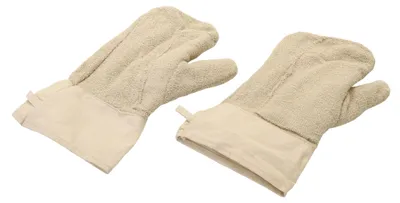 Produktbild von Backhandschuhe aus Henkelplüsch, kurze Stulpe