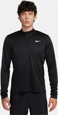 Produktbild von Nike NK PACER Dri-Fit 1/2-Zip Herren Langarm- Laufoberteil schwarz schwarz XL