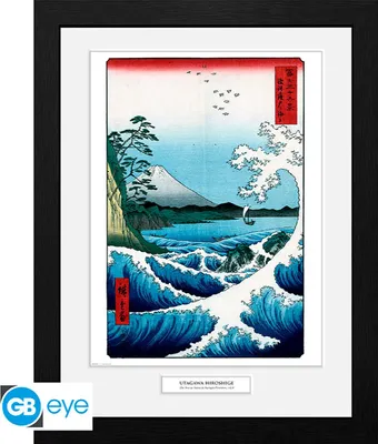 Immagine prodotto di HIROSHIGE - Stampa con cornice Il mare di Satta