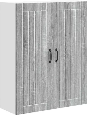 Productafbeelding van vidaXL Wandkast LUCCA, grijs Sonoma, 80 x 31 x 100 cm, houtvezel