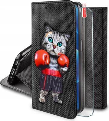 Productafbeelding van Hoesje voor Realme C71 met magneetsluiting, diverse designs + beschermglas 9H