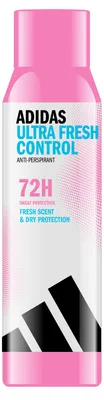 Zdjęcie produktu dla adidas Ultra Fresh Control antyperspirant w sprayu dla kobiet zapewniający długotrwałą świeżość, 150 ml
