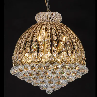Produktbild von Clayre & Eef Kronleuchter Ø 48x55/180 cm Goldfarbig Eisen