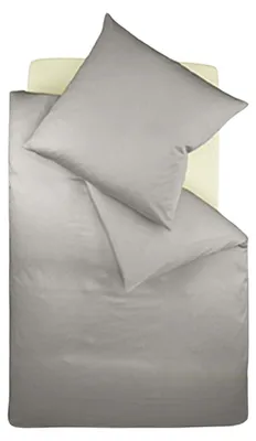 Produktbild von fleuresse Satin Bettwäsche 155x200 cm + 80x80 cm Taupe