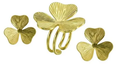 Produktbild von Vergoldetes Schmuckset VWS260856G ( Ring, Ohrringe)