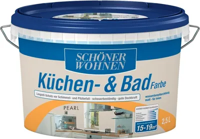 Produktbild von Schöner Wohnen Küchen- & Badfarbe Schutzanstrich weiß matt 5 L