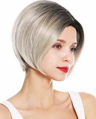 Produktbild von WIG ME UP Perücke kurz Bob Scheitel Ombre Blond Gesträhnt 1940-27T60R