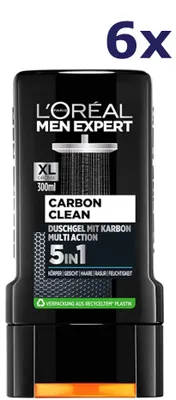 Produktbild von 6x L'Oreal Men Expert Shower 250ml Carbon Clean