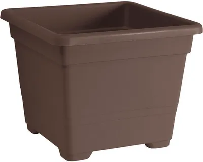 Obrázok produktu pre Plastový kvetináč Quadrato 45x45x36 cm hnedý