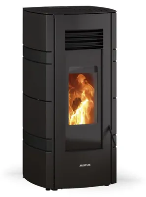 Produktbild von Justus | Pelletofen | Sia | 2,4 - 8 kW | Stahl Schwarz
