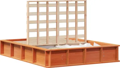 Image de Cadre de lit Cire marron 120 x 190 cm Bois de pin massif