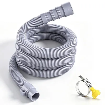 Imagen del producto de Manguera de desagüe plegable, universal para caravanas y lavadoras, de 3 metros