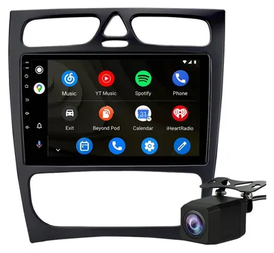 Produktbild von Android Autoradio 9 Zoll 128GB für Mercedes C-Klasse W203 Vorfacelift (2000–2004) mit CarPlay & Android Auto Navigation & Bluetooth