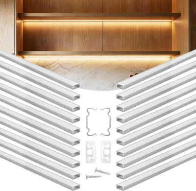 Zdjęcie produktu dla Profesjonalne Profile Led Vevor 20 Szt 2M Anodowane Aluminiowe Z Mlecznym