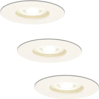 Image de HOFTRONIC - Spot LED encastrable Bari 4W 345lm 4000K GU10 Rond IP65 Blanc