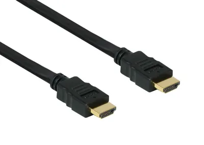 Image de Câble HDMI plat de 0,5 m, noir