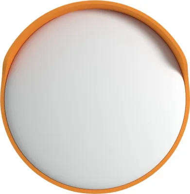 Produktbild von vidaXL Verkehrsspiegel Konvex Outdoor Orange Ø30 cm Polycarbonat