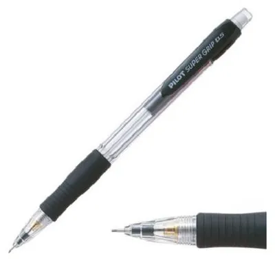 Image de Pilot Porte-mine Super Grip 0,5 mm avec Poignée en Caoutchouc et Gomme Intégrée 08730