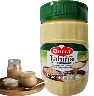 Zdjęcie produktu dla Oryginalna Turecka Pasta Sezamowa 100% Sezam Durra Tahini 400G