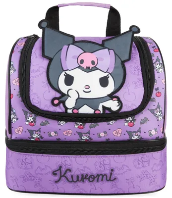 Kuromi 3D-Kühltasche für Kinder, Lunchtasche mit 2 Fächern, 6 l