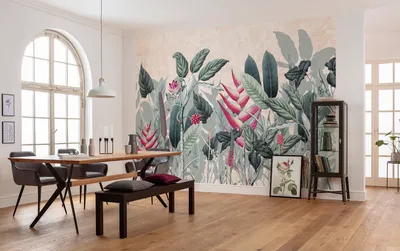 Produktbild von Digitaldruck Vlies Fototapete - Soft Jungle - Größe 350 x 250 cm