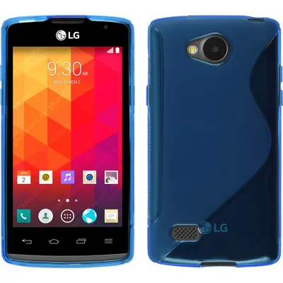 Produktbild von PhoneNatic Case kompatibel mit LG Joy - blau Silikon Hülle S-Style + 2 Schutzfolien
