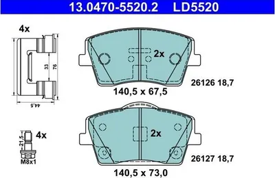Zdjęcie produktu dla Klocki Ham. Volvo P. Xc40 1,5-2,0 17- Ceramic