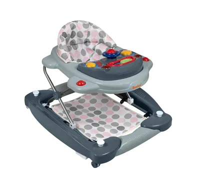 Image de Trotteur Baninni Classic 2-en-1 rose - gris