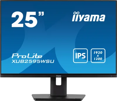 Produktbild von 25" ETE IPS-panel, 1920x1200,  300cd/m2, VGA, HDMI, DisplayPort, 4ms, Speakers, USB HUB (2x2.0), 15cm Height Adj. Stand