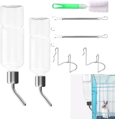 Produktbild von Wasserflasche 350ml für Kaninchen und kleine Nager - hängend
