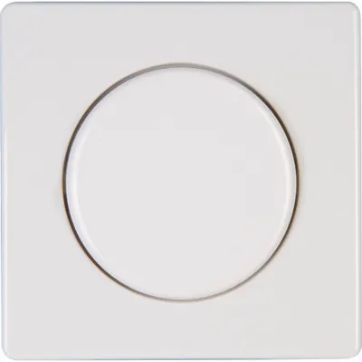 Produktbild von Kopp Venedig reinweiß Schalterprogramm Steckdosen, Rahmen, Schalter, etc. Abdeckung für Dimmer / Druck-Wechselschalter
