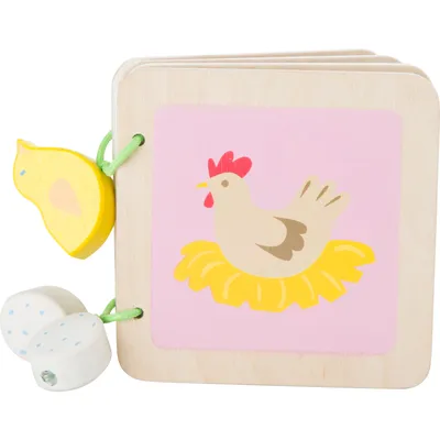 Produktbild von Babybuch aus Holz Bauernhof