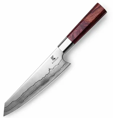 Image de Couteau de chef Kiritsuke, 20,5 cm, en acier damas à 7 couches