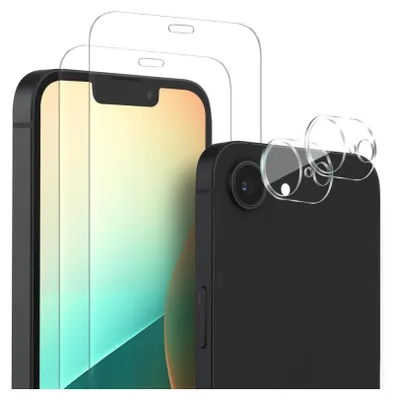 Produktbild von 2x Display + Kamera Glas für Apple iPhone 16e Panzerfolie Displayglas Kameraglas 9H Schutzglas