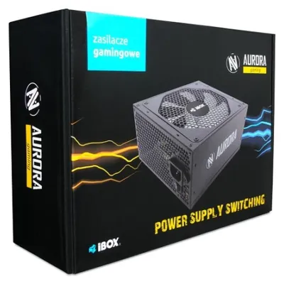Immagine prodotto di Power Supply IBOX AURORA 500W 14 CM FAN ZIA500W14CMBOX