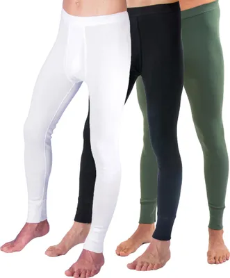Produktbild von HERMKO 3540 Herren lange Unterhosen mit Eingriff 3er Pack (Weitere Farben) Baumwolle, Größe:D 7 = EU XL, Farbe:Mix w/s/o