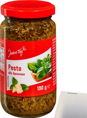 Produktbild von Jeden Tag Pesto Genovese (190g Glas) + usy Block